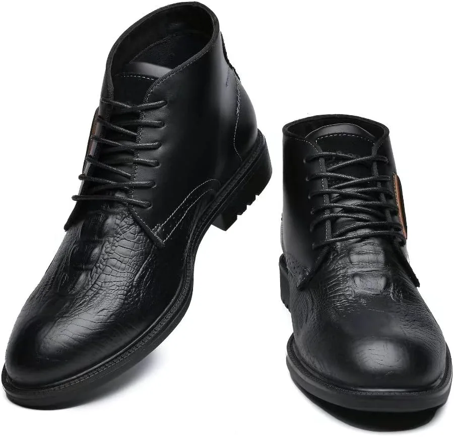 Мужские ботинки Arkbird Chukka из натуральной кожи, классические повседневные ботинки оксфордского стиля, черный — фото 4