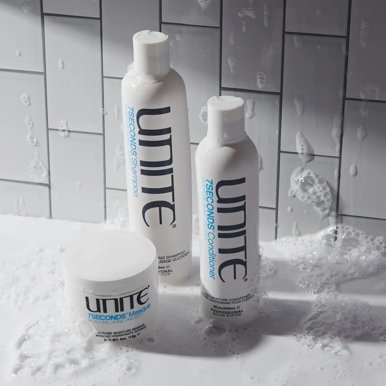 Маска для волос UNITE Hair - 7SECONDS - Глубокое кондиционирование для восстановления эластичности, прочности и стойкого блеска - Интенсивное увлажнение для всех типов волос - 113 мл — фото 4