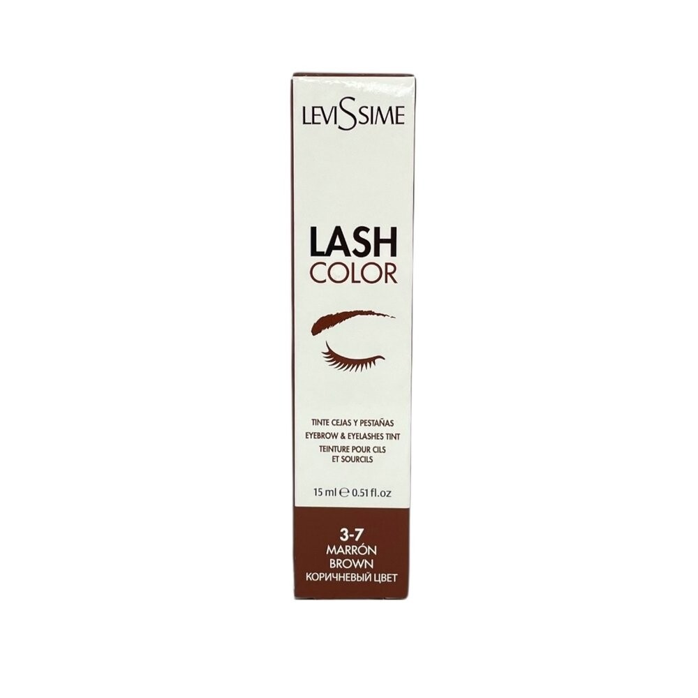 LeviSsime, Краска для бровей и ресниц Lash Color № 3.7 Коричневый, 15 мл — фото 3