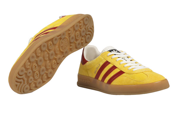 Кроссовки adidas x gazelle 'yellow velvet' Gucci, желтый — фото 4