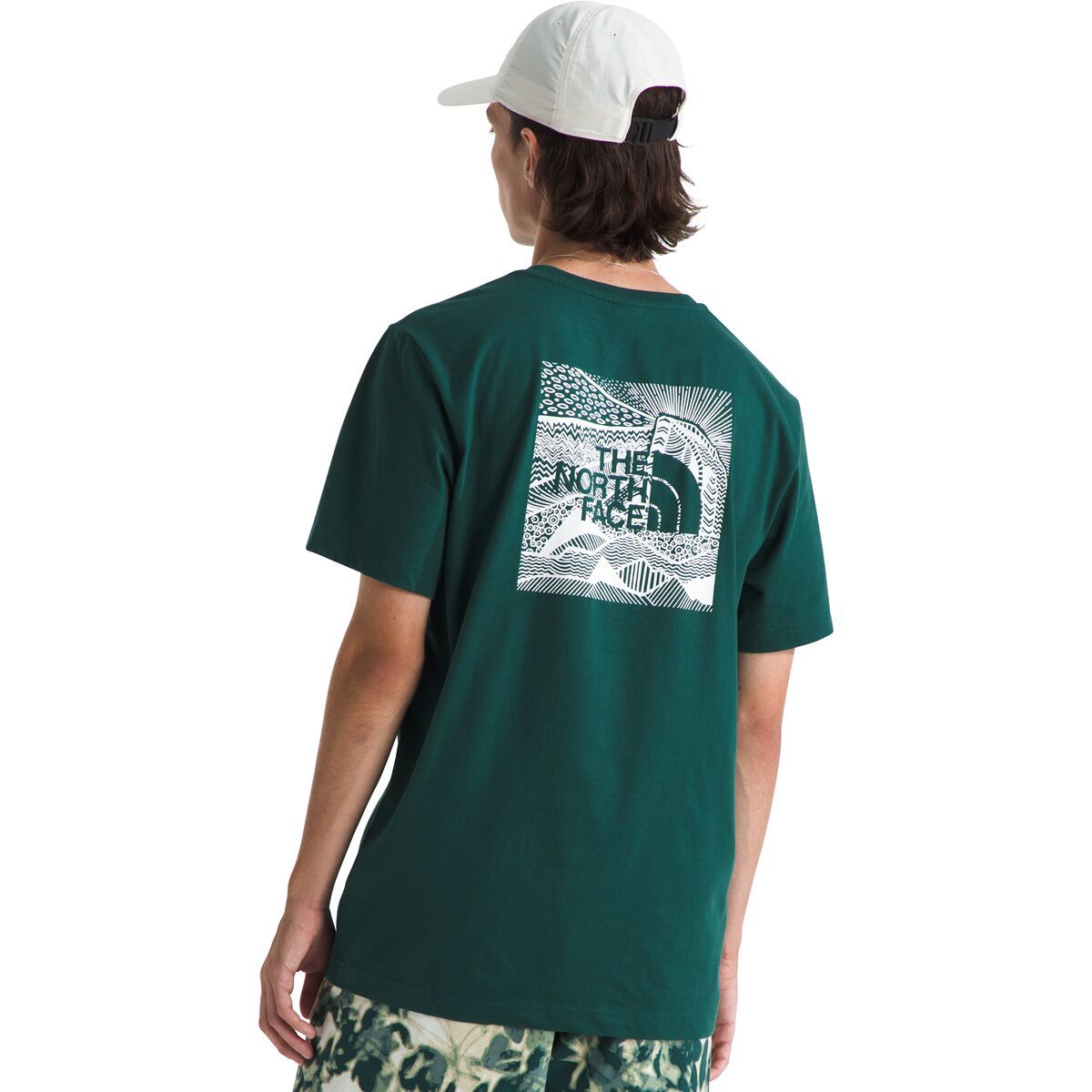

Короткий рукав бокс праздничная футболка The North Face, цвет deep nori