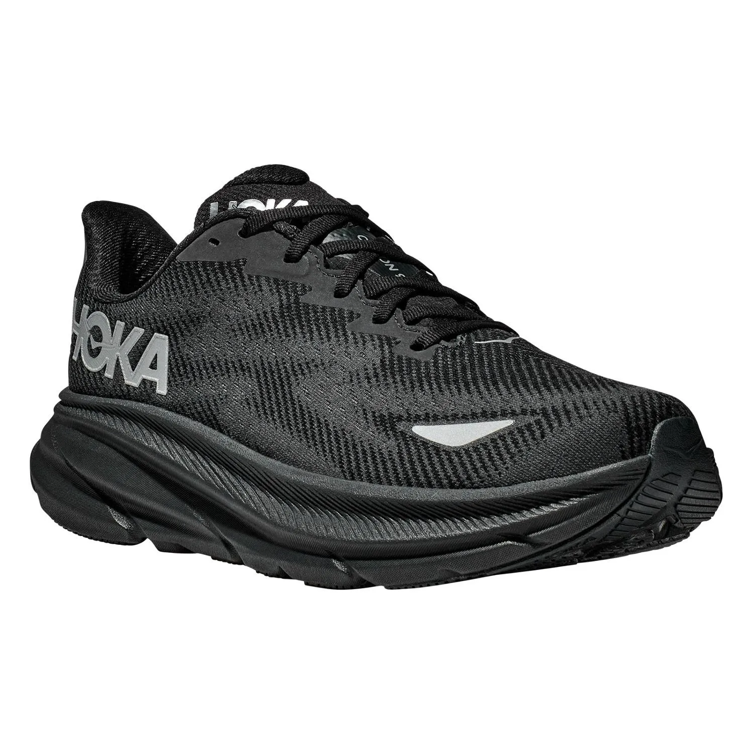 Кроссовки Clifton 9 GTX для бега по дорогам мужские HOKA, Black/Black — фото 3
