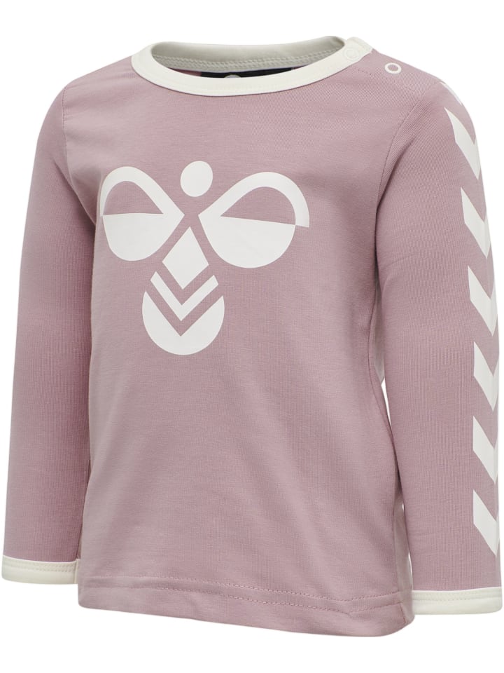 

Детская рубашка с длинными рукавами розового цвета Hummel