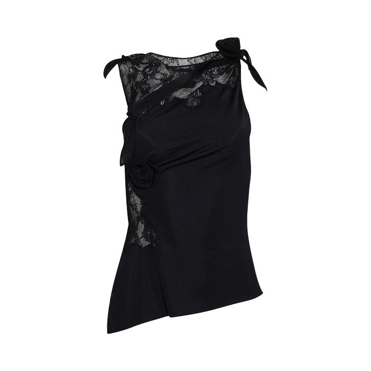 

Топ Coperni Lace Flower Top, Black