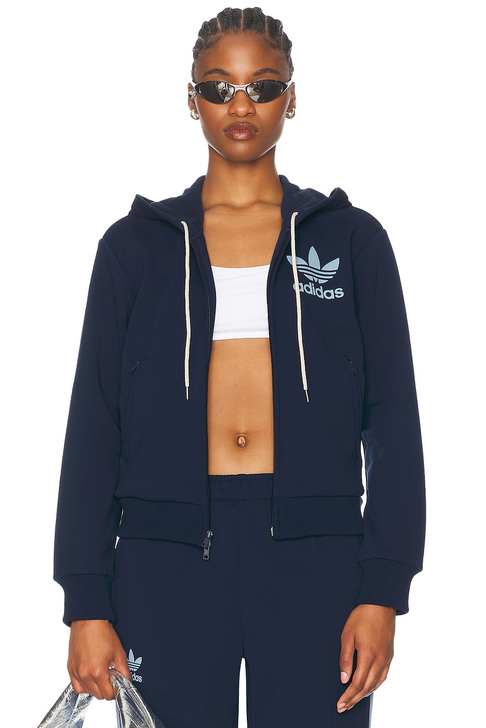 

Трек Толстовка adidas by Wales Bonner, цвет Collegiate Navy