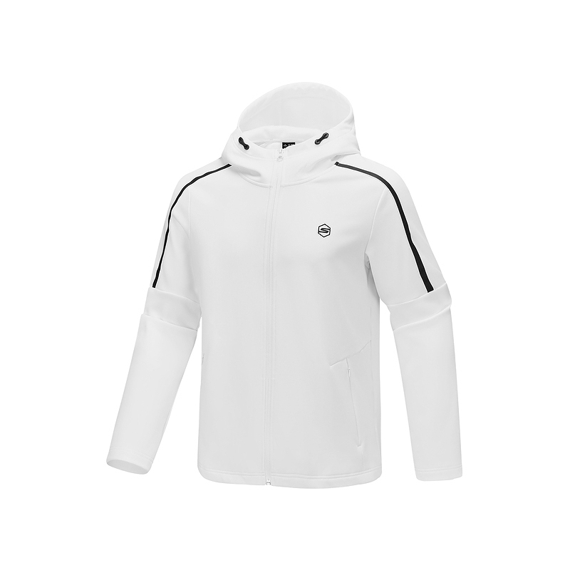 

Skechers Мужская куртка базовой спортивной серии, Bright White-0019