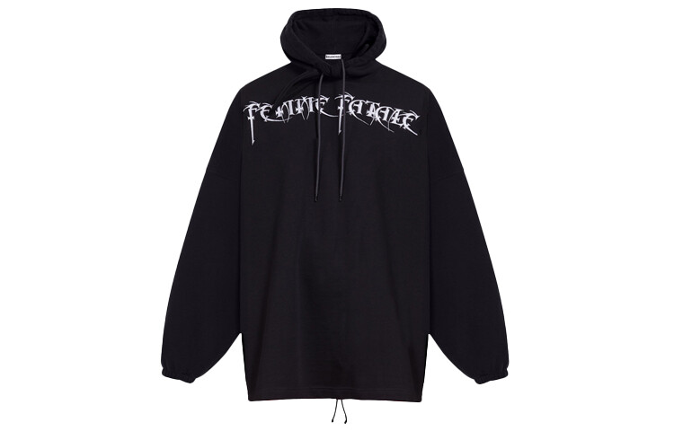 

Толстовка Balenciaga с надписью, черный