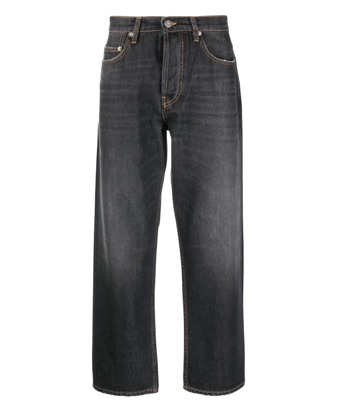 

Джинсы с широкими штанинами, выцветшие Golden Goose, черный