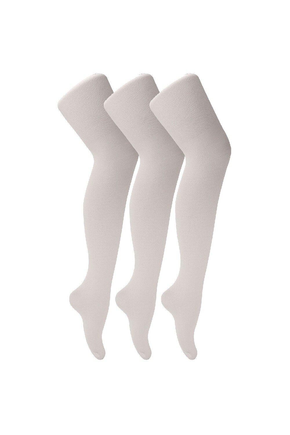 

3 пары балетных колготок плотностью 70 ден, танцевальных колготок на ножке Sock Snob, белый