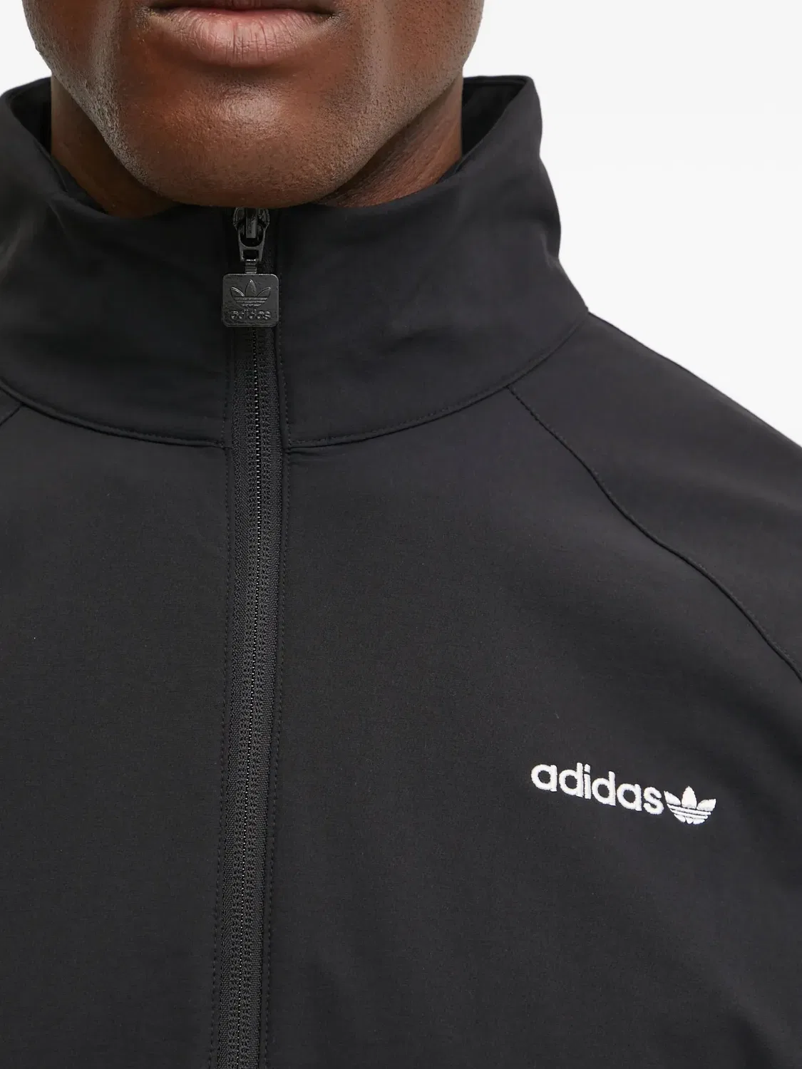 Куртка с застежкой на молнии и логотипом Adidas, черный — фото 3