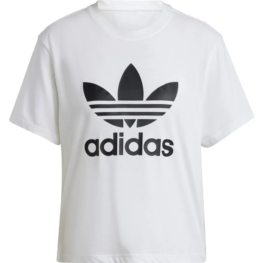 Футболка с широким кроем Adicolor Trefoil Boxy Tee adidas, Белый — фото 3