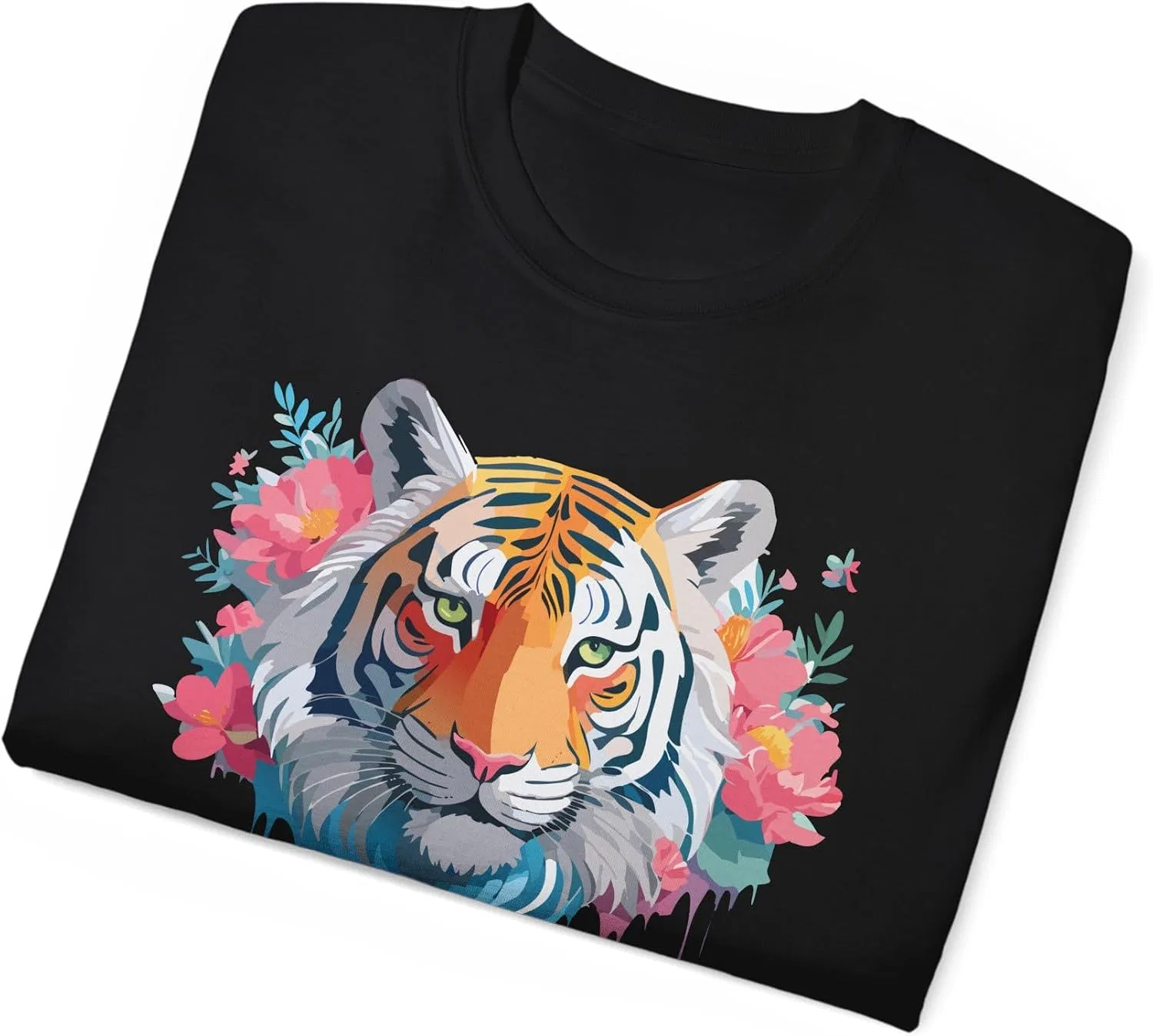 Футболка с тигром Gildan, Black — фото 2
