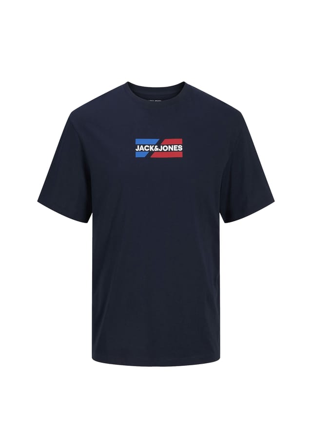 

Футболка с коротким рукавом и графическим принтом Jack & Jones, синий