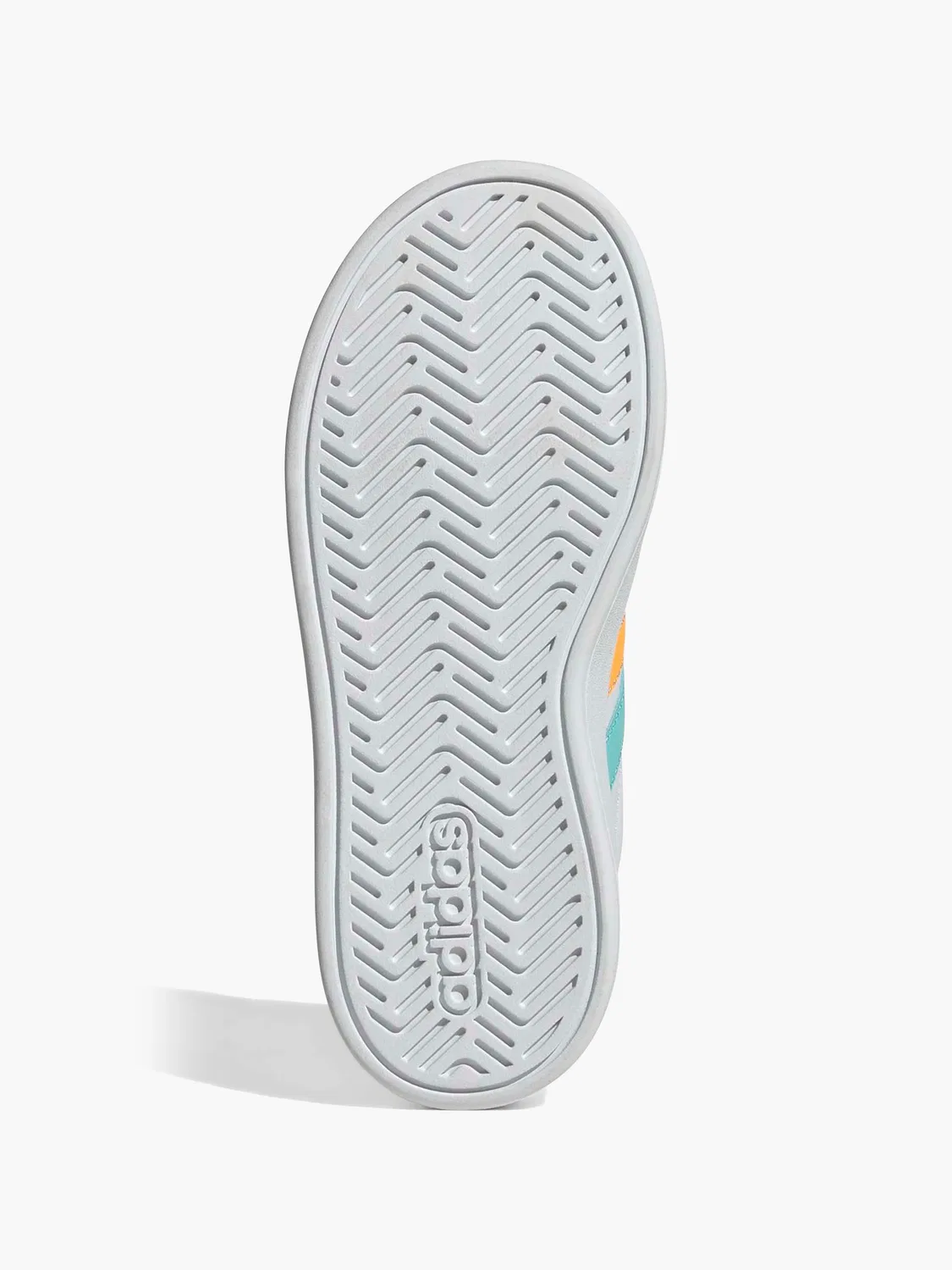 Детские кроссовки на липучках Adidas Grand Court 3.0 EL C, белый — фото 4