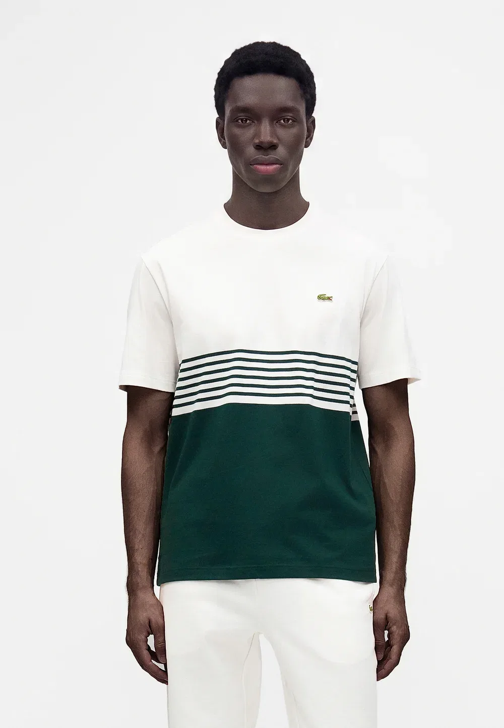 Футболка с принтом Lacoste, Flour/Sinople