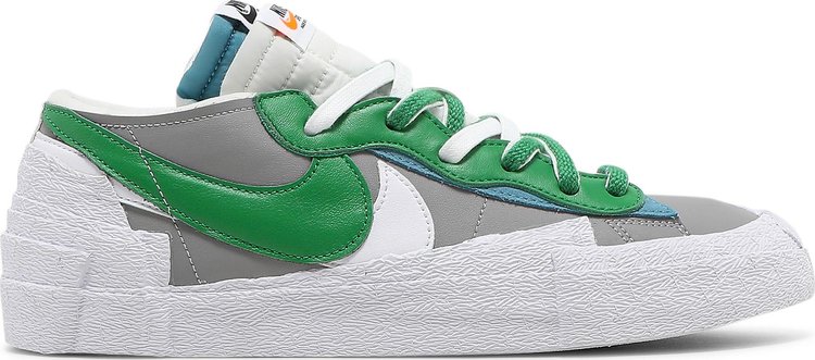 Кроссовки Nike sacai x Blazer Low 'Classic Green', зеленый - фото