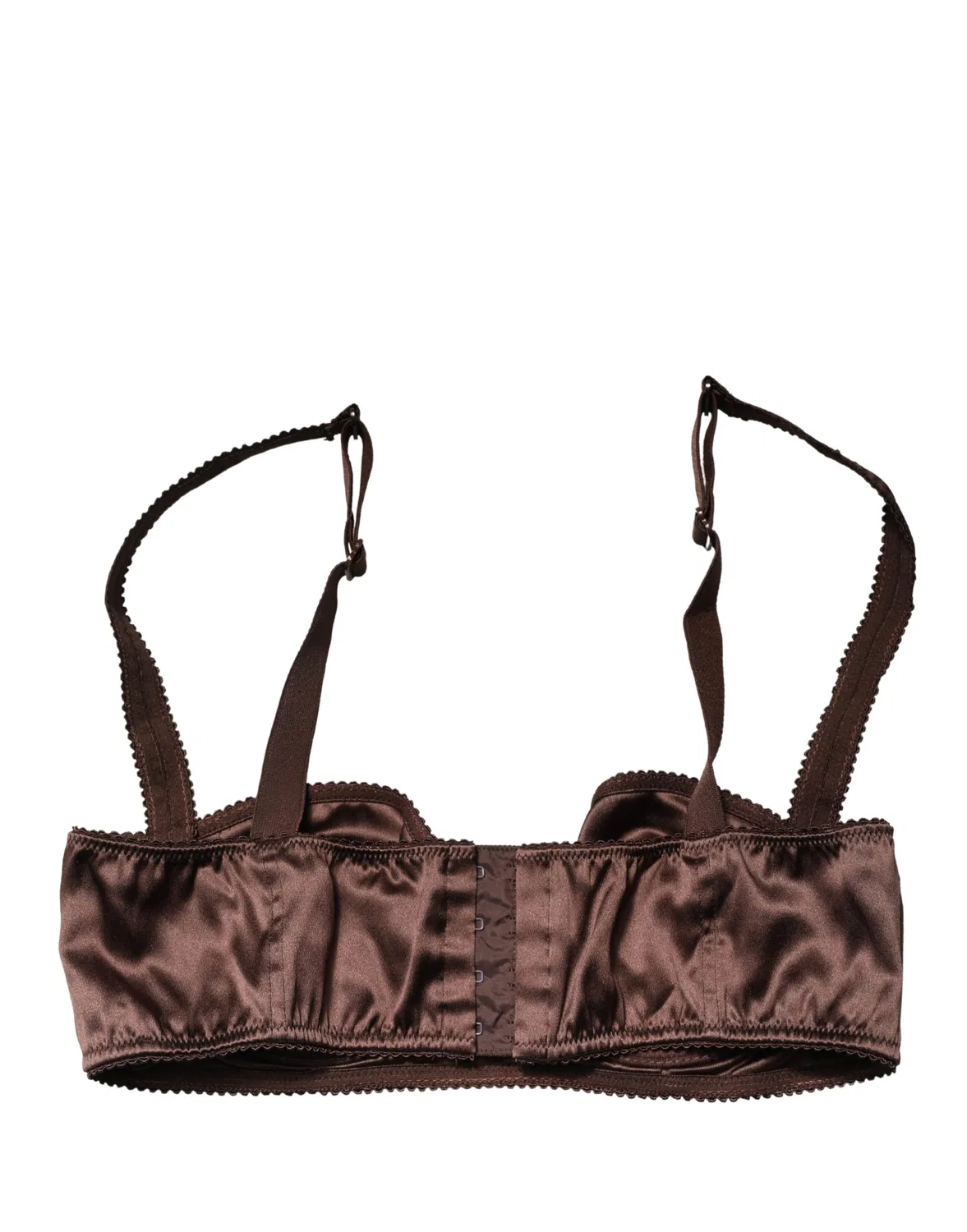 Женское бюстгальтер-балконет с полупоролоновыми чашками Semi-Pad Underwire Balconnet Bra Dolce & Gabbana, Brown — фото 4