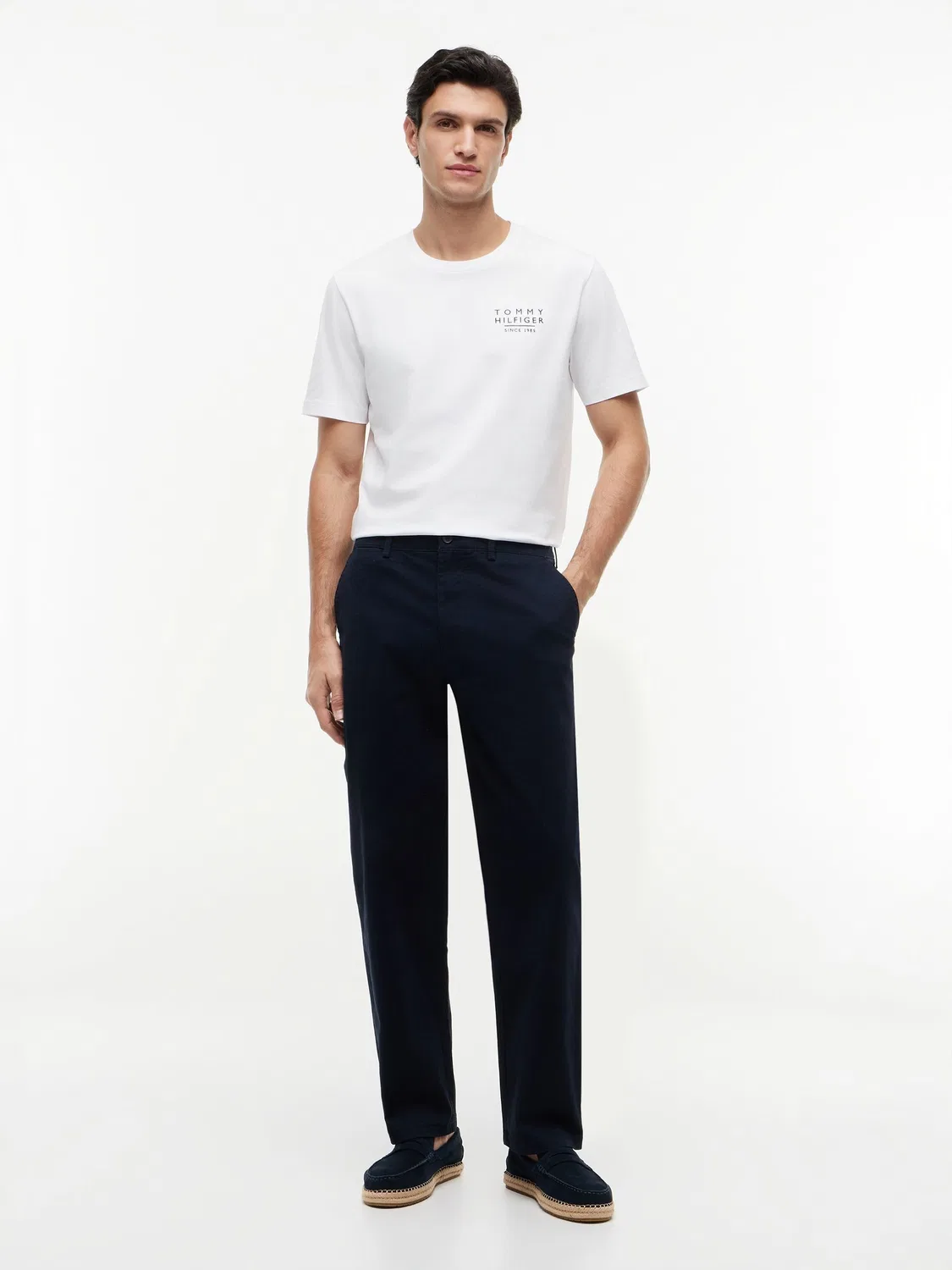 Футболка с принтом Wavy Flag Tommy Hilfiger, белый — фото 3