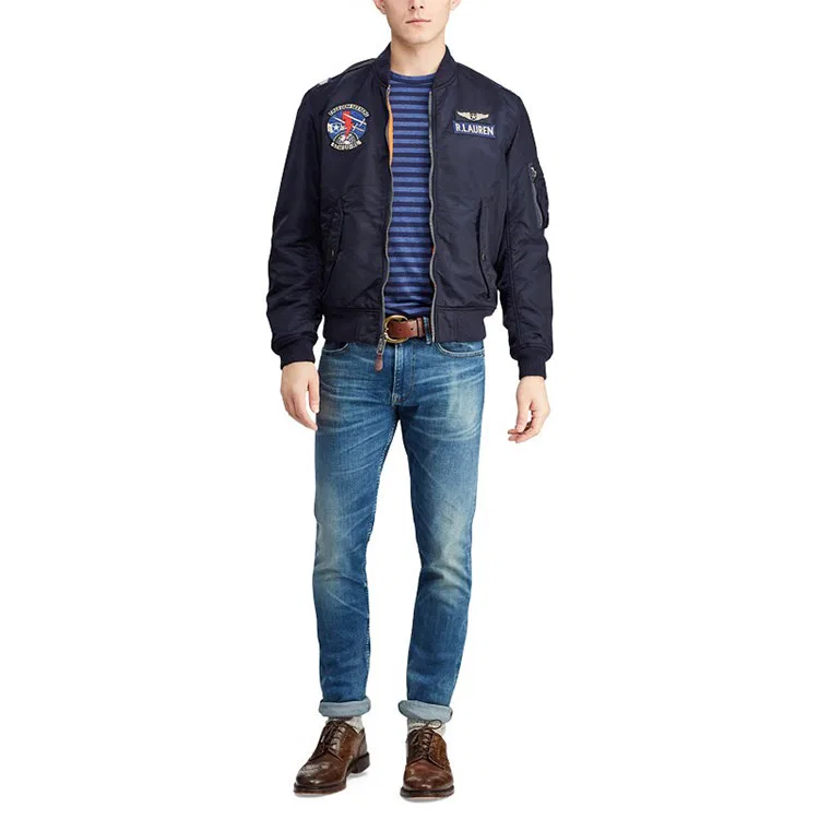 Мужские джинсы зауженные Distressed Jeans Polo Ralph Lauren, Blue — фото 3