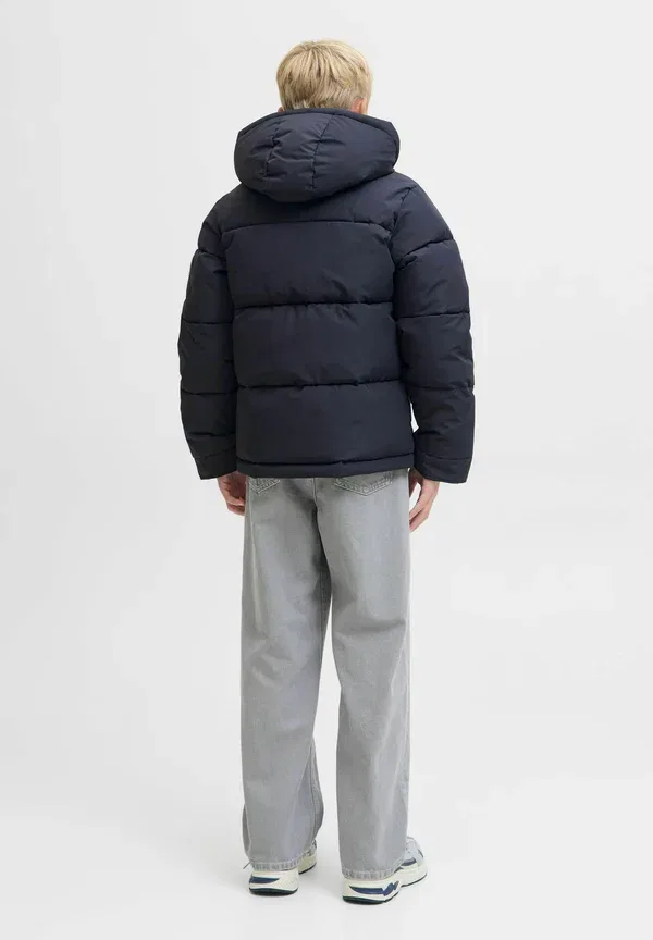 Пуховая куртка для детей младшего возраста - зимняя куртка Jack & Jones Junior, темно-синий — фото 3