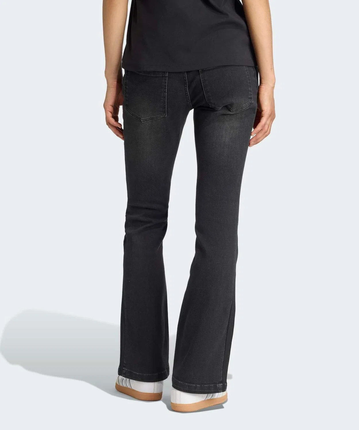 Джинсы мужские/женские с флейром Team Geist Slim LR Adidas, Black — фото 2