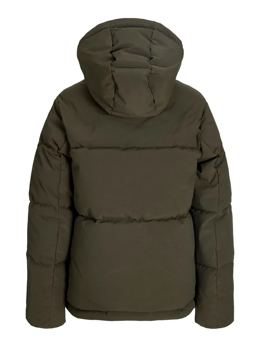 Детская зимняя куртка Jack & Jones Junior 'JJESOHO' оливкового цвета — фото 3