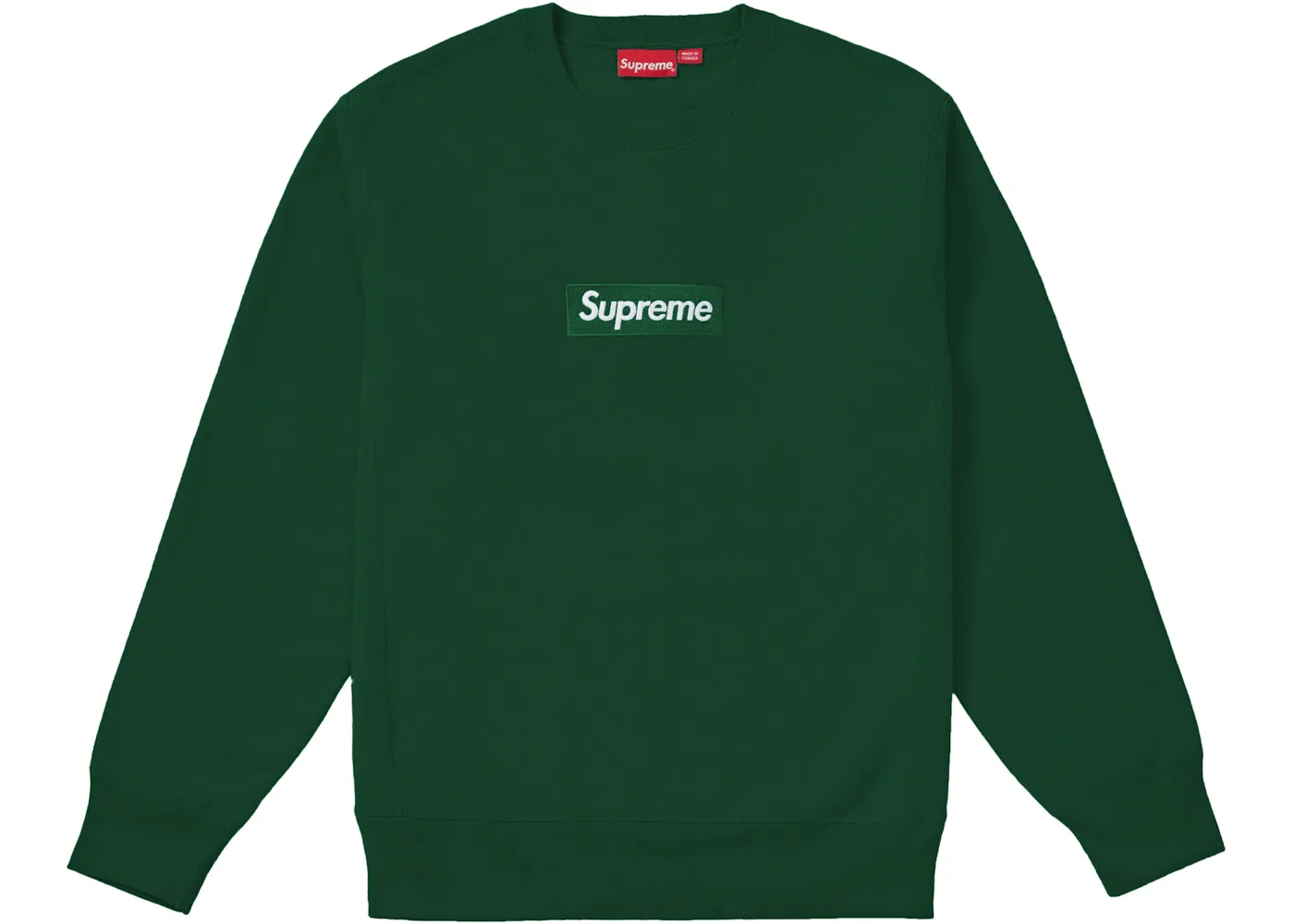 Мужской свитшот Supreme Box Logo из коллекции FW18, Dark Green