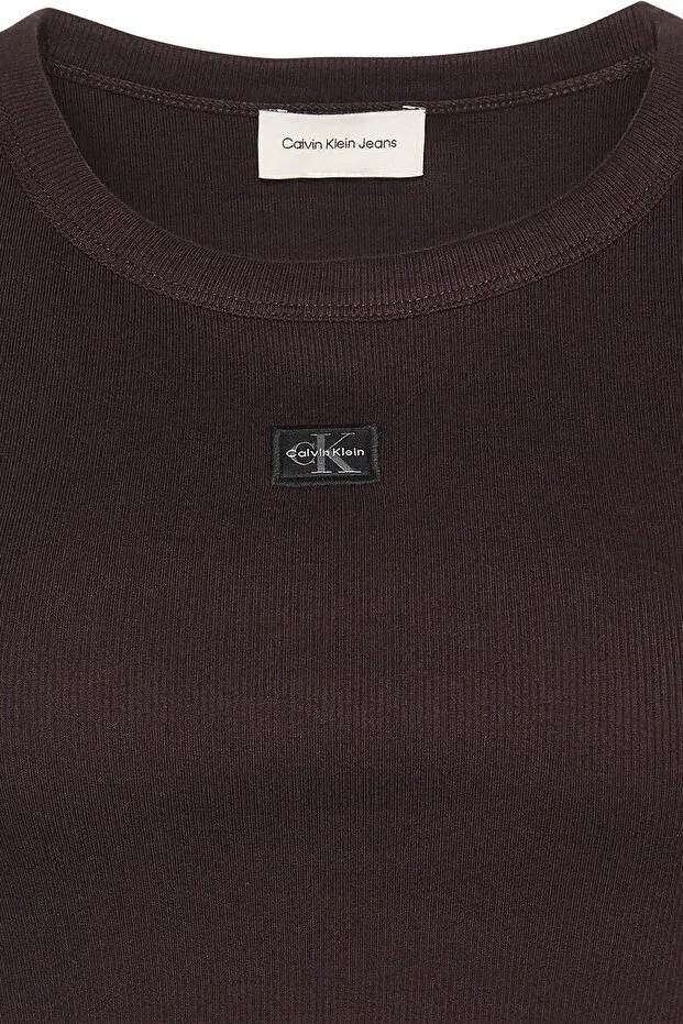 Женская футболка с коротким рукавом Calvin Klein, Burgundy — фото 3
