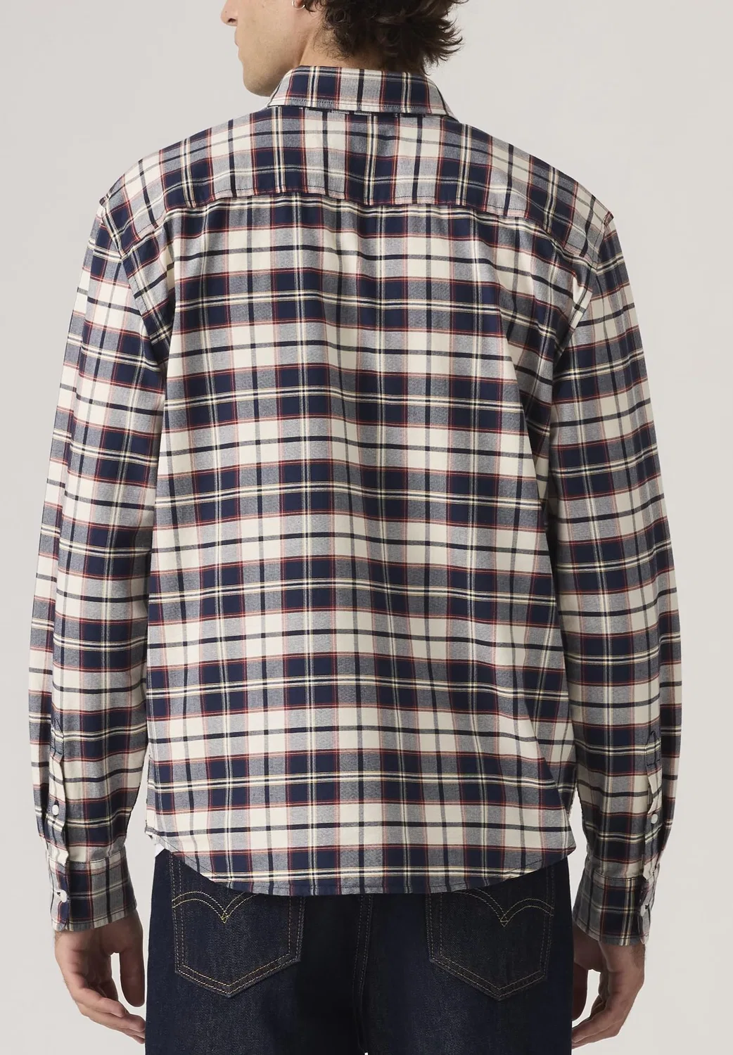Мужская рубашка с длинным рукавом Levi's, Atila Plaid Dress Bl — фото 4