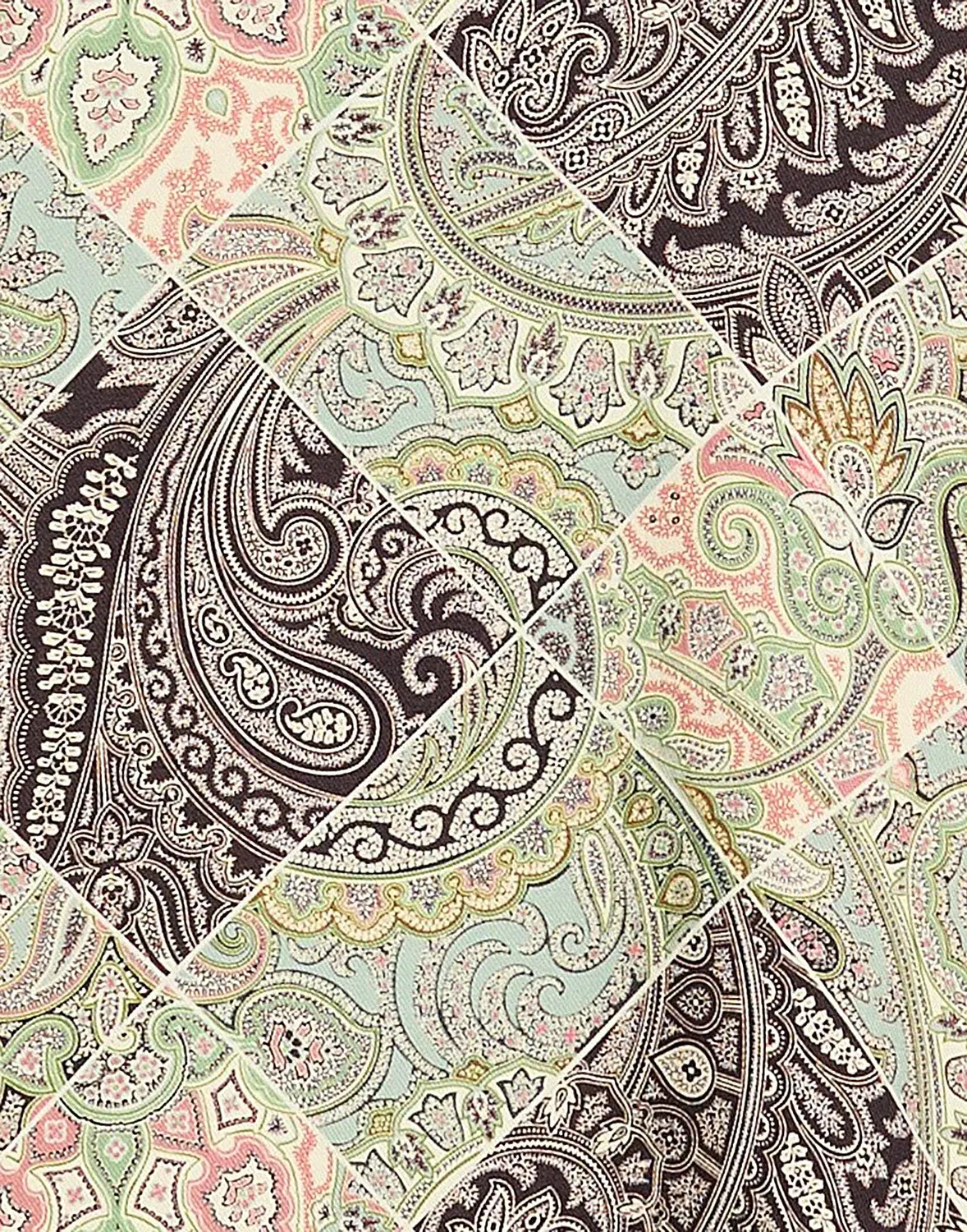 Женское платье-миди с принтом Paisley Etro, светло-зеленый — фото 2