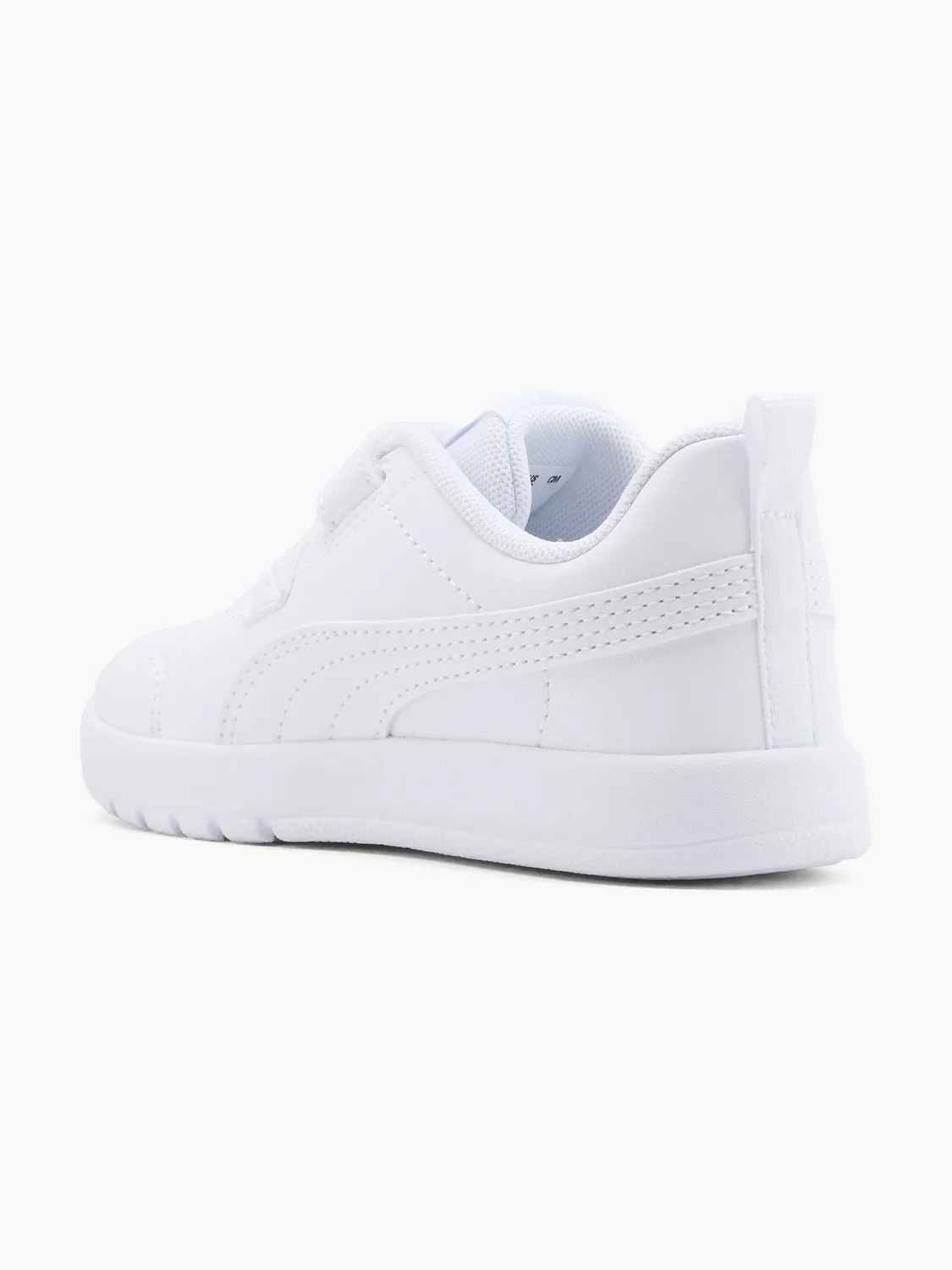 Детские кроссовки с липучками PUMA Courtflex V3 V Inf, белый — фото 3