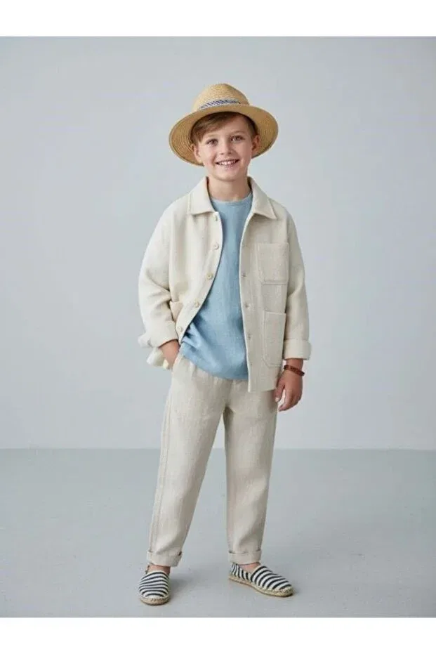 Детский жакет для девочек хлопковый Zekids, Cream