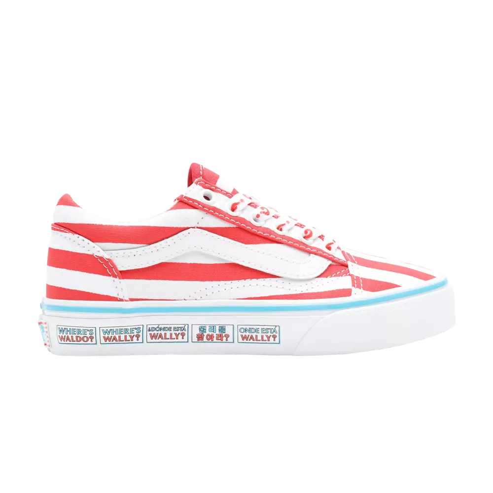 

Кроссовки Where's Waldo x Old Skool Kids Vans, белый