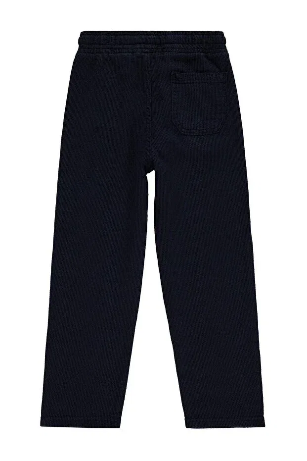 Детские брюки для девочек текстурированные Civil Boys, Navy Blue — фото 2