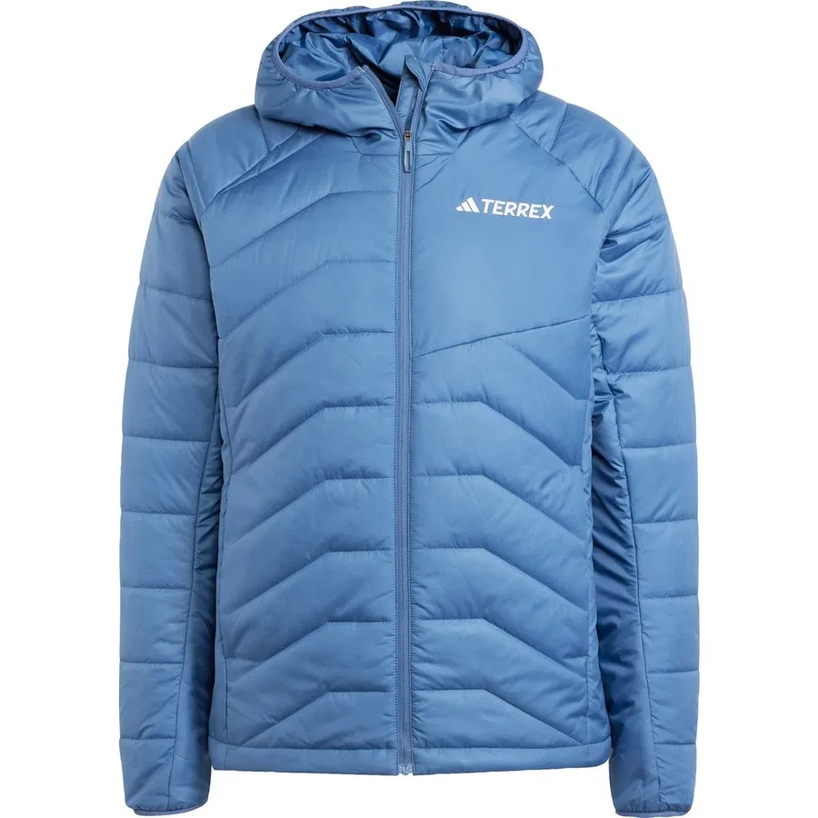 Мужская куртка с капюшоном, синтетический утеплитель, adidas Terrex IM8204, Синий