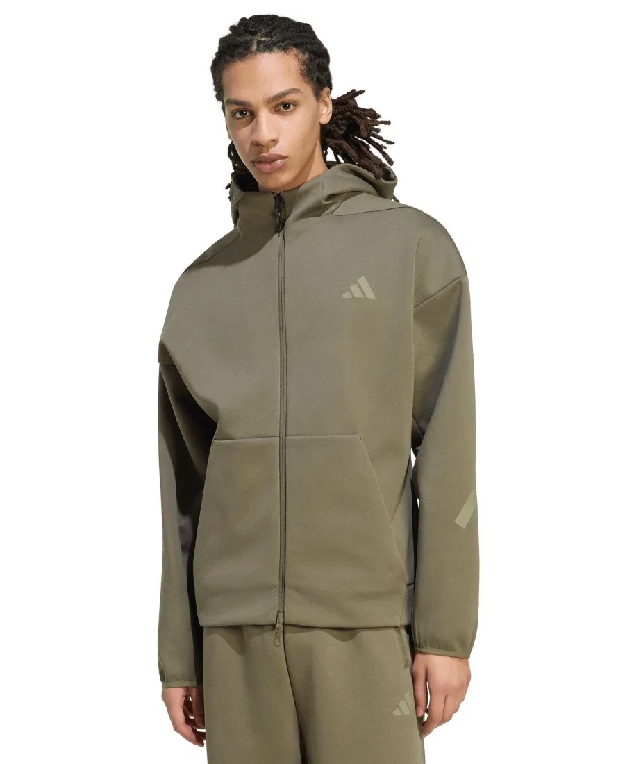 Куртка с капюшоном на молнии Zero Negative Energy adidas, Olive Strata