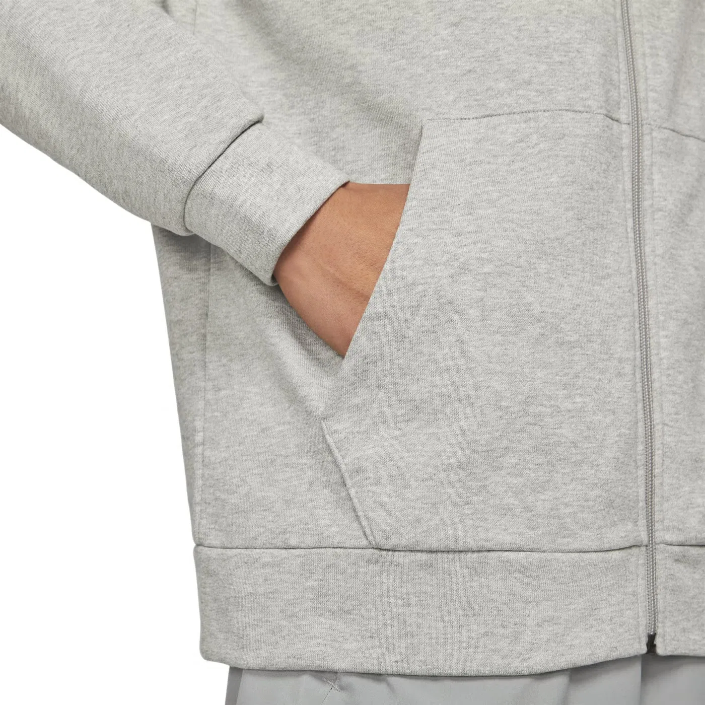 Худи с капюшоном на молнии Nike Mnk Dry, серый — фото 4