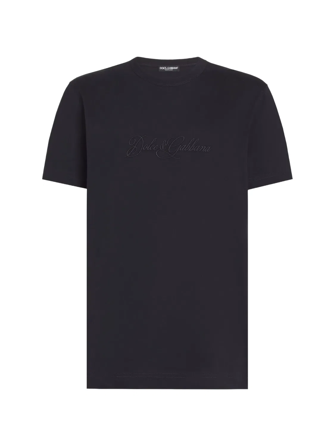 Футболка с вышитым логотипом, синяя Dolce & Gabbana, синий