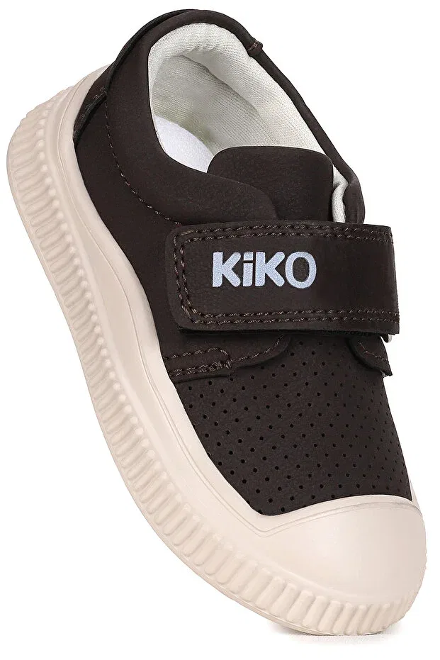 Детские повседневные туфли для мальчиков на липучке Kiko Kids, Brown