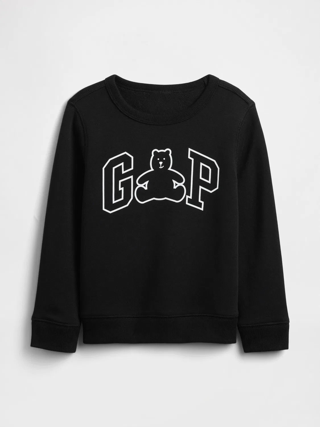 Свитшот свободный с логотипом Gap, черный