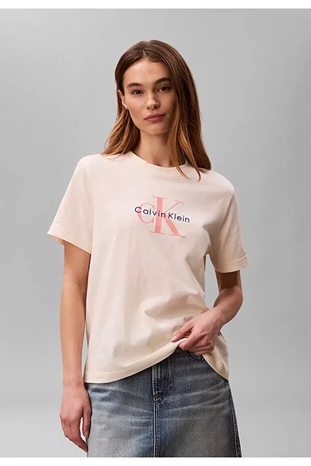 Женская футболка с круглым вырезом Calvin Klein, Calico