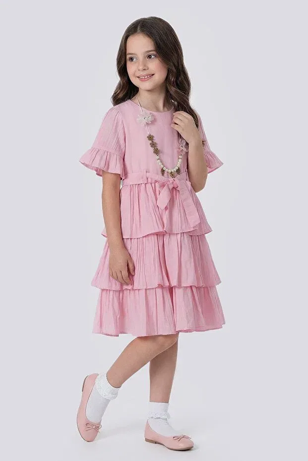 Детское платье для девочек хлопковое Zaziko Kids, Pink