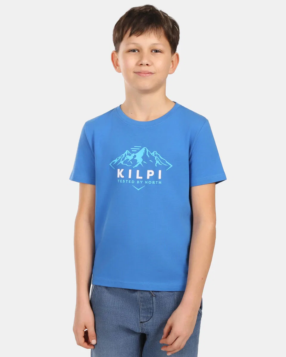 Детская хлопковая футболка Kilpi ALBION-JB, Blue