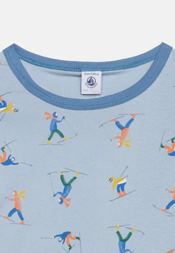 Пижама джерси Snug fit Petit Bateau, Polaire, Ecume, Multi-coloured, мультиколор — фото 4