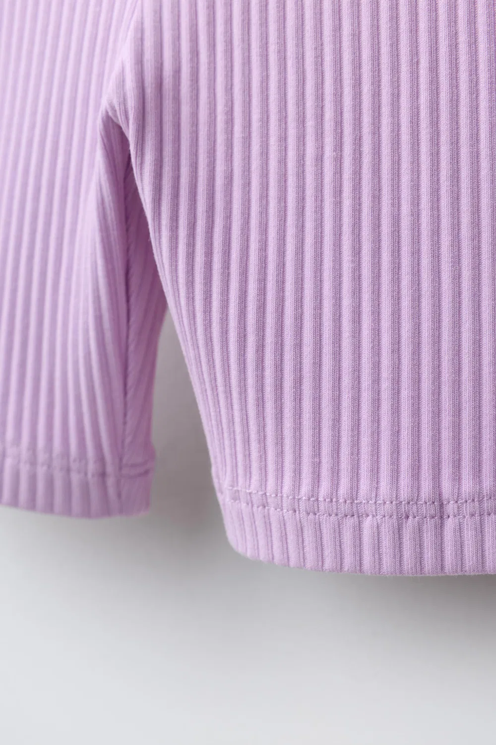 Велолеггинсы в рубчик с тисненым текстом ZARA, Mauve — фото 4