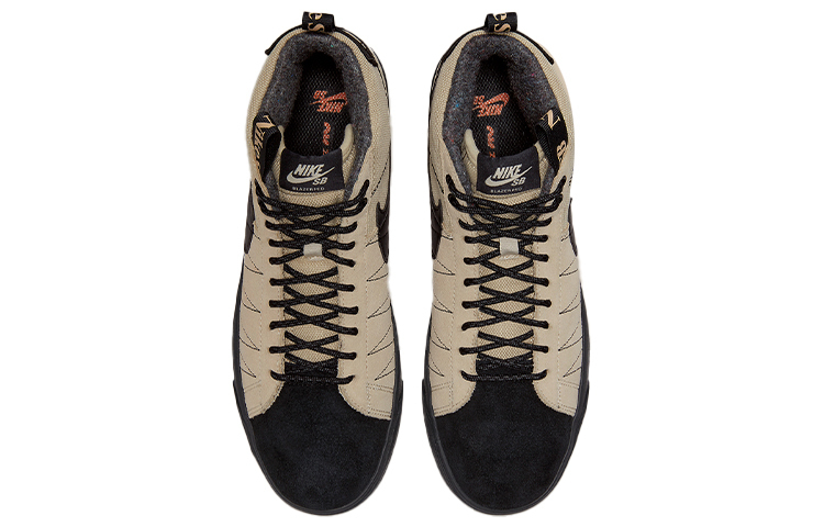 Кроссовки Nike SB Zoom Blazer Mid Premium, бежевый/черный — фото 4