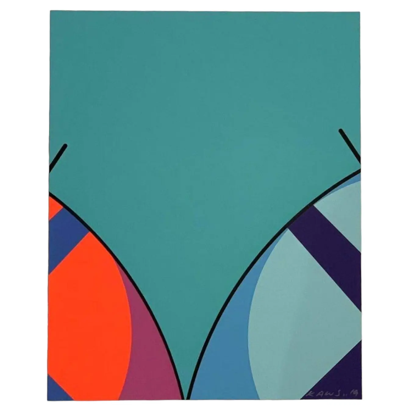 

Постер Kaws Untitled (Mocad Print)