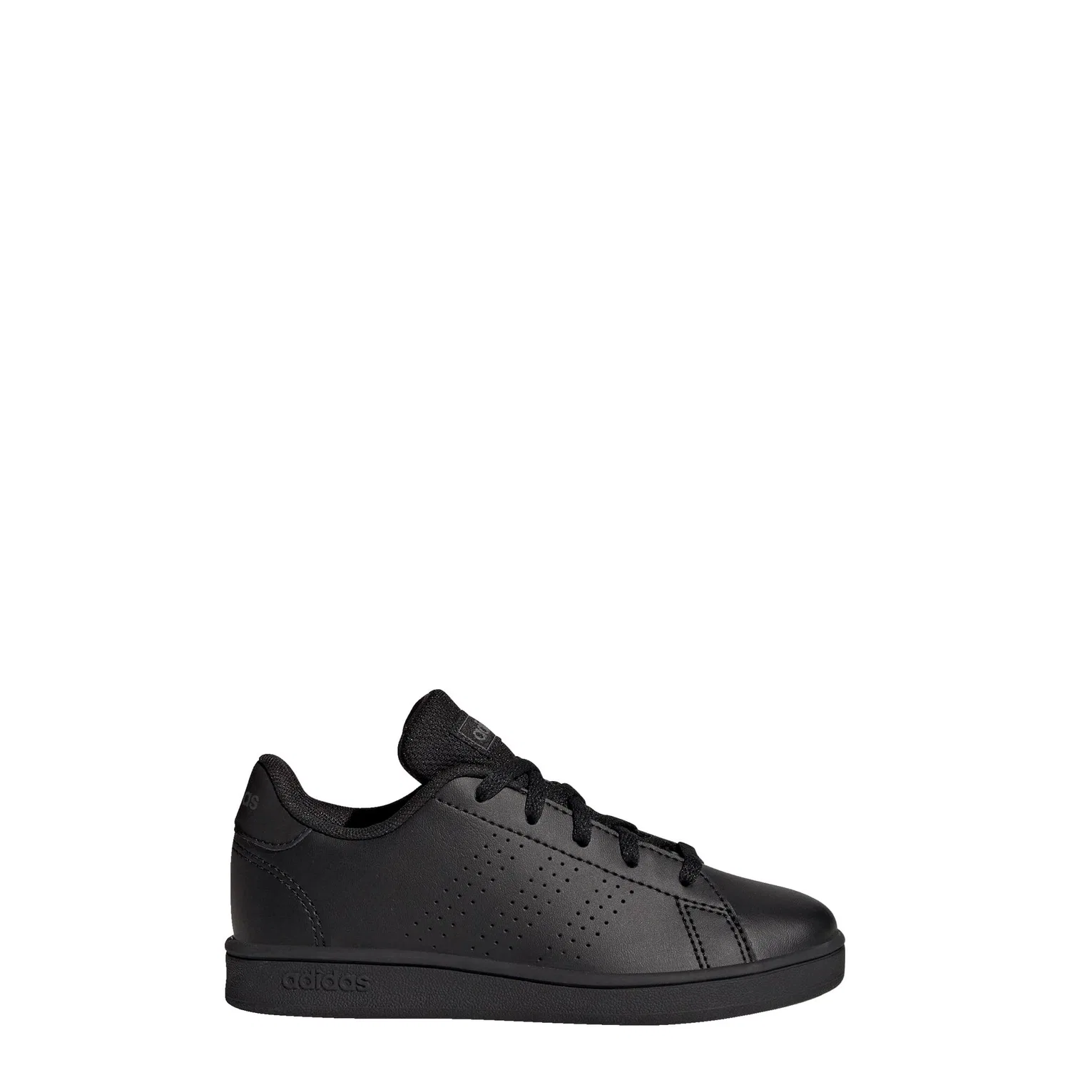 Детские кроссовки с закрытой шнуровкой Advantage Lifestyle Court Lace Adidas, Schwarz Grau — фото 2