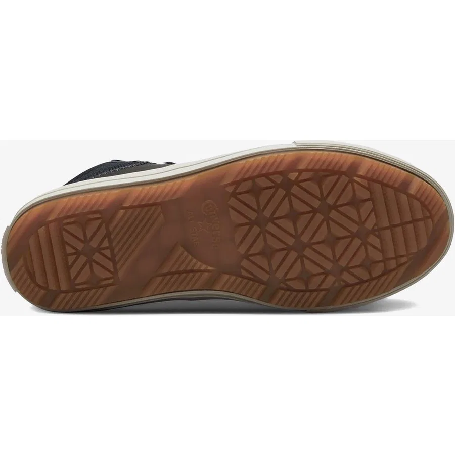 Детские ботинки из кожи с шнуровкой Chuck Taylor All Star Berkshire Converse, Черный — фото 3