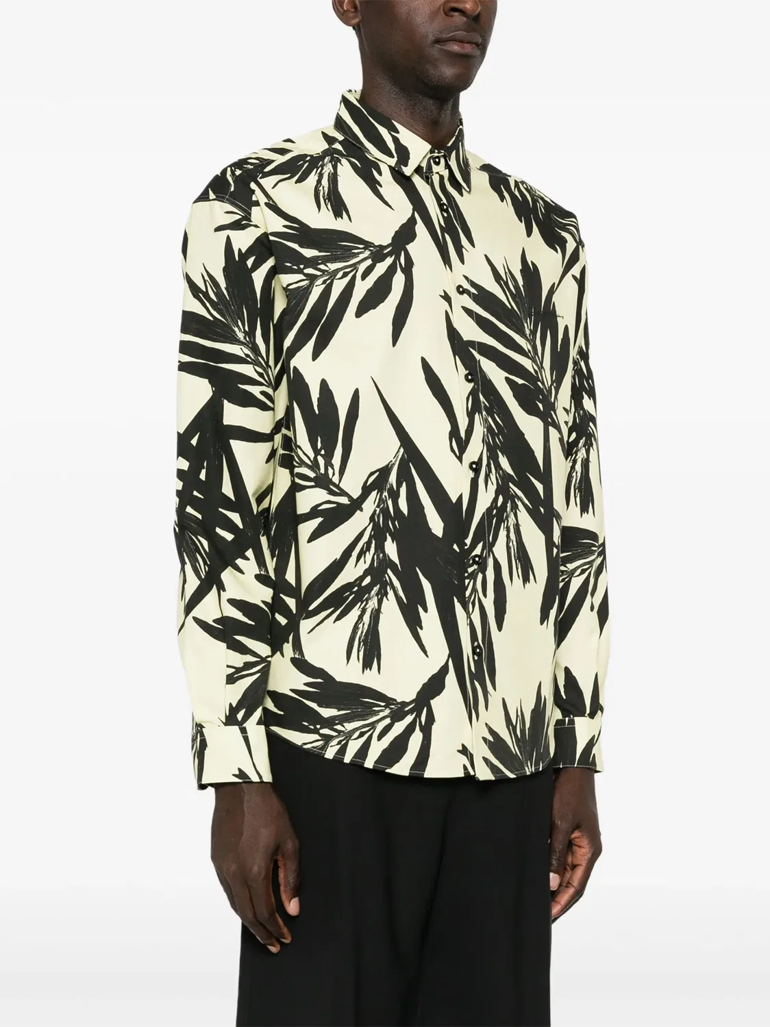 Рубашка La Chemise Simon из хлопка Jacquemus, масляный желтый/черный — фото 3